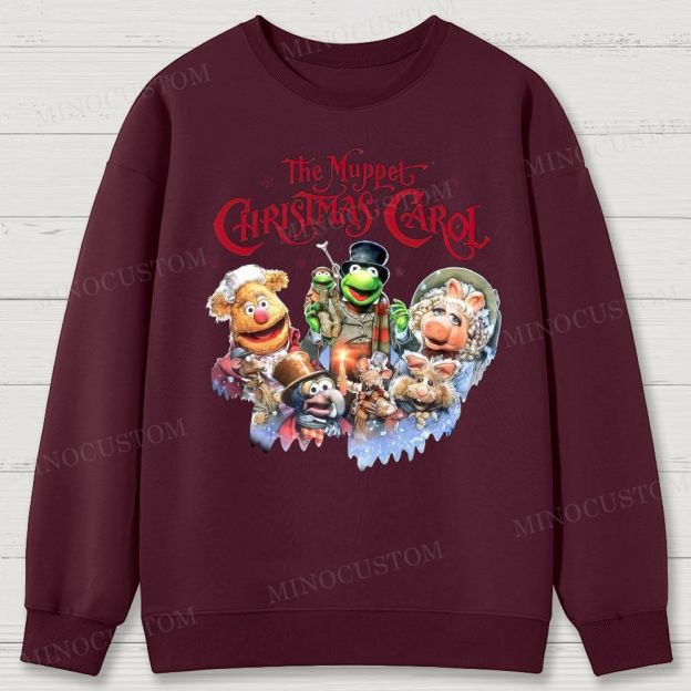 The Muppet Christmas Carol Holiday Musical Character Graphic Cotton Sweatshirts