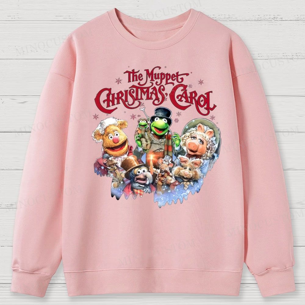 The Muppet Christmas Carol Holiday Musical Character Graphic Cotton Sweatshirts