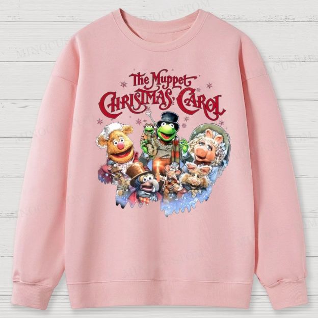 The Muppet Christmas Carol Holiday Musical Character Graphic Cotton Sweatshirts