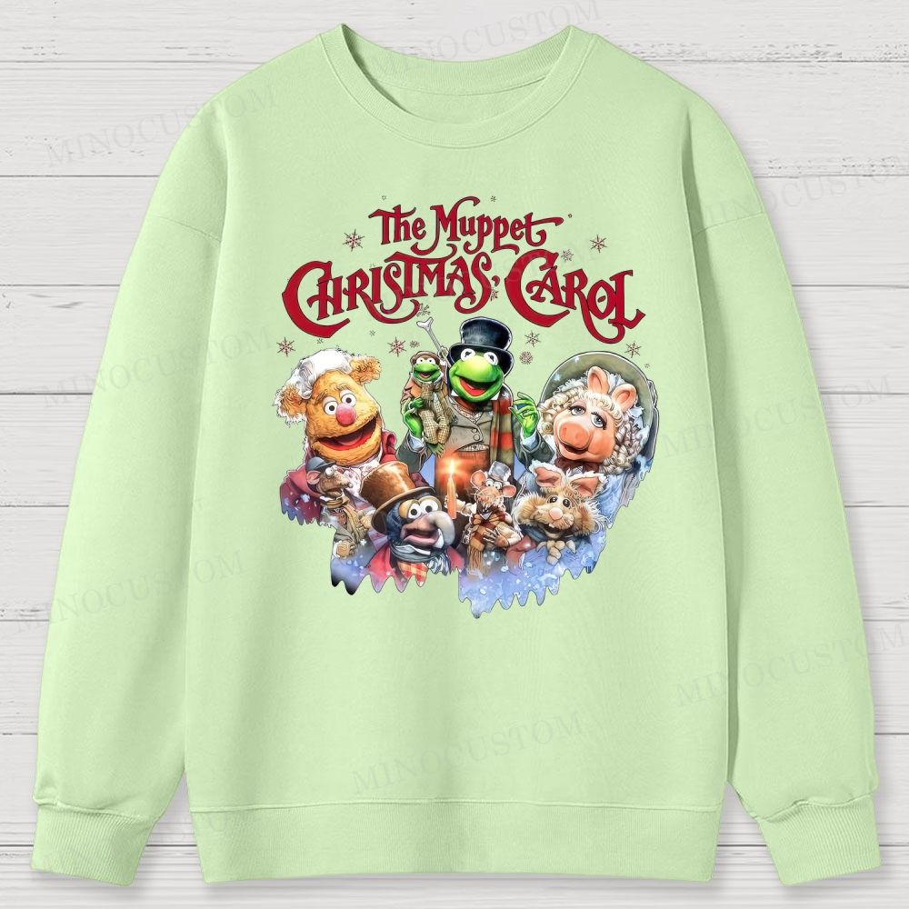 The Muppet Christmas Carol Holiday Musical Character Graphic Cotton Sweatshirts