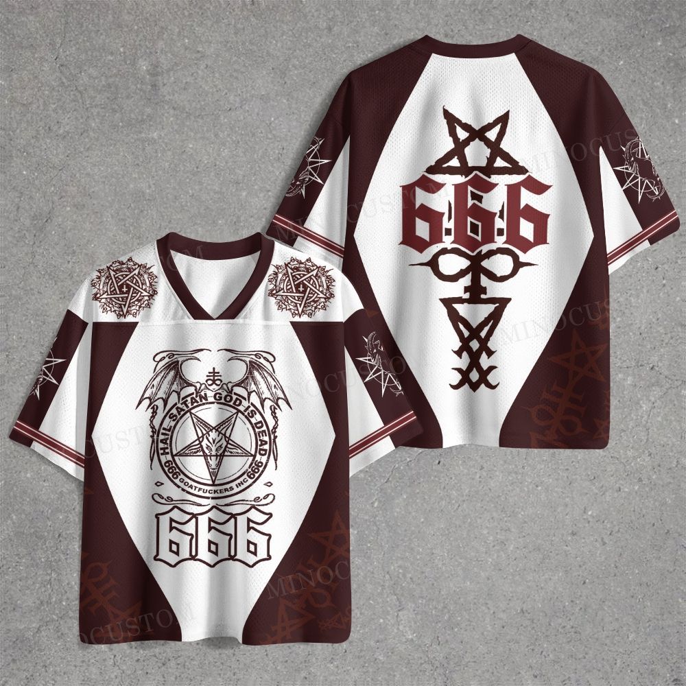 Black Metal 666 Jersey Shirts 