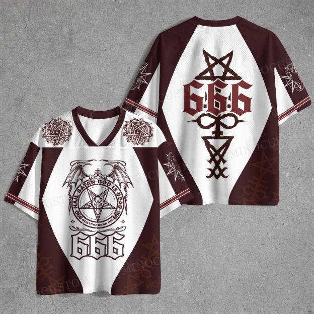 Black Metal 666 Jersey Shirts 