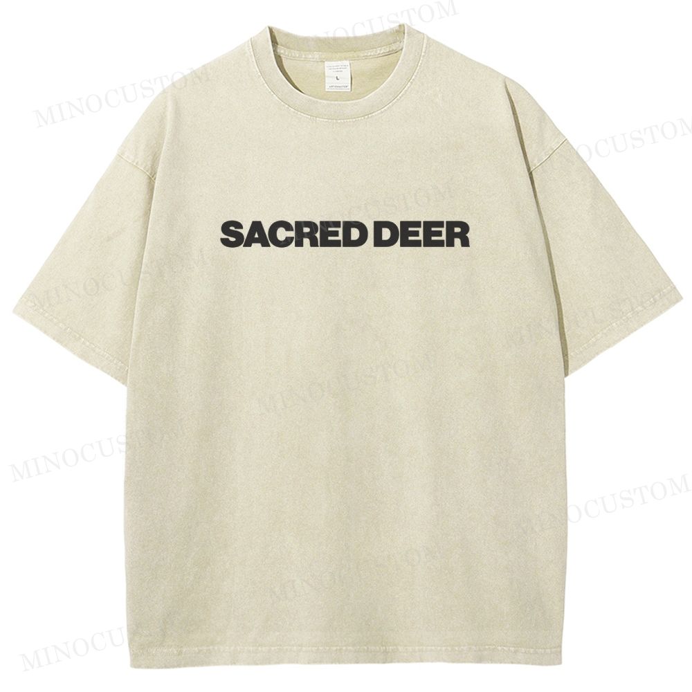 The Killing of a Sacred Deer Psychological Horror Retro Collage Graphic Washed T-Shirt