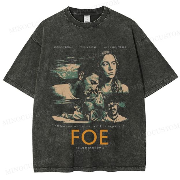 Foe Sci-Fi Thriller Retro Collage Graphic Washed T-Shirt 