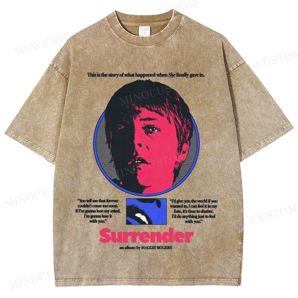 Maggie Rogers: Surrender Retro Graphic Washed T-Shirt