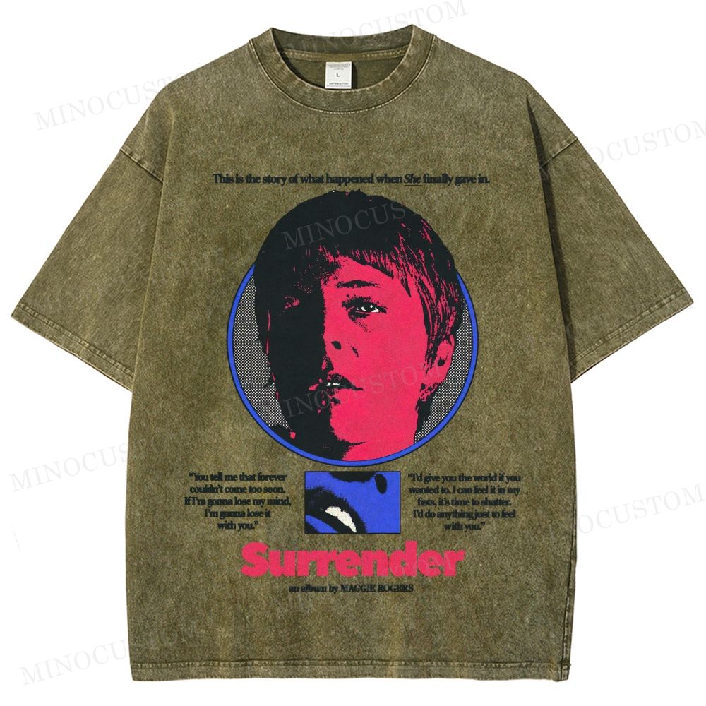 Maggie Rogers: Surrender Retro Graphic Washed T-Shirt