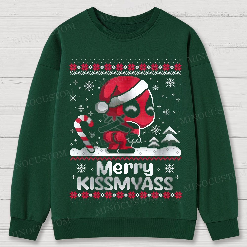 Deadpool Action Comedy Retro Christmas Graphic Cotton Sweatshirts