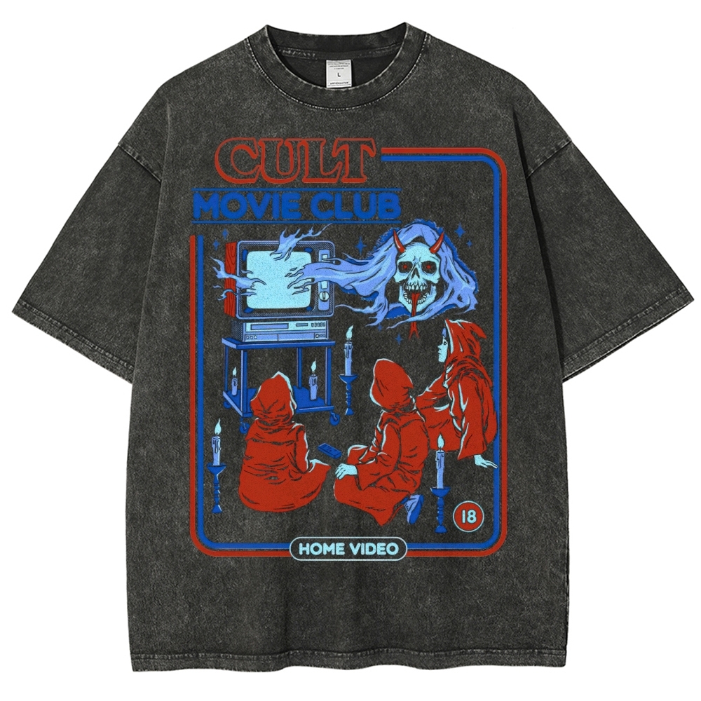 Cult Movie Club Horror Washed T-Shirt