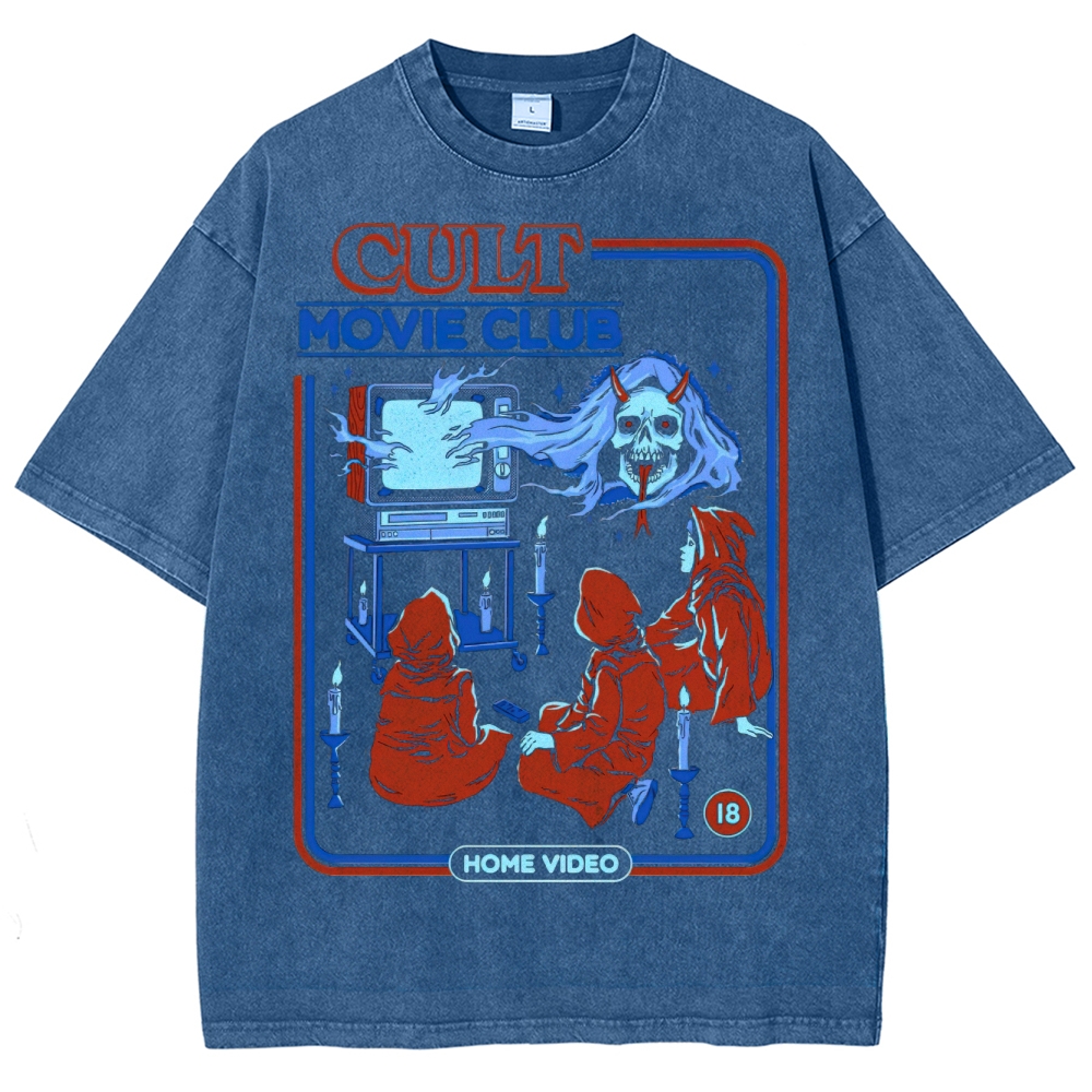 Cult Movie Club Horror Washed T-Shirt