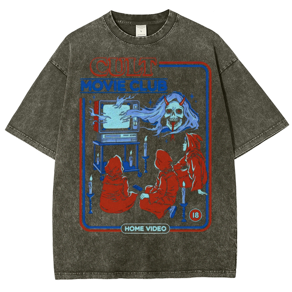 Cult Movie Club Horror Washed T-Shirt