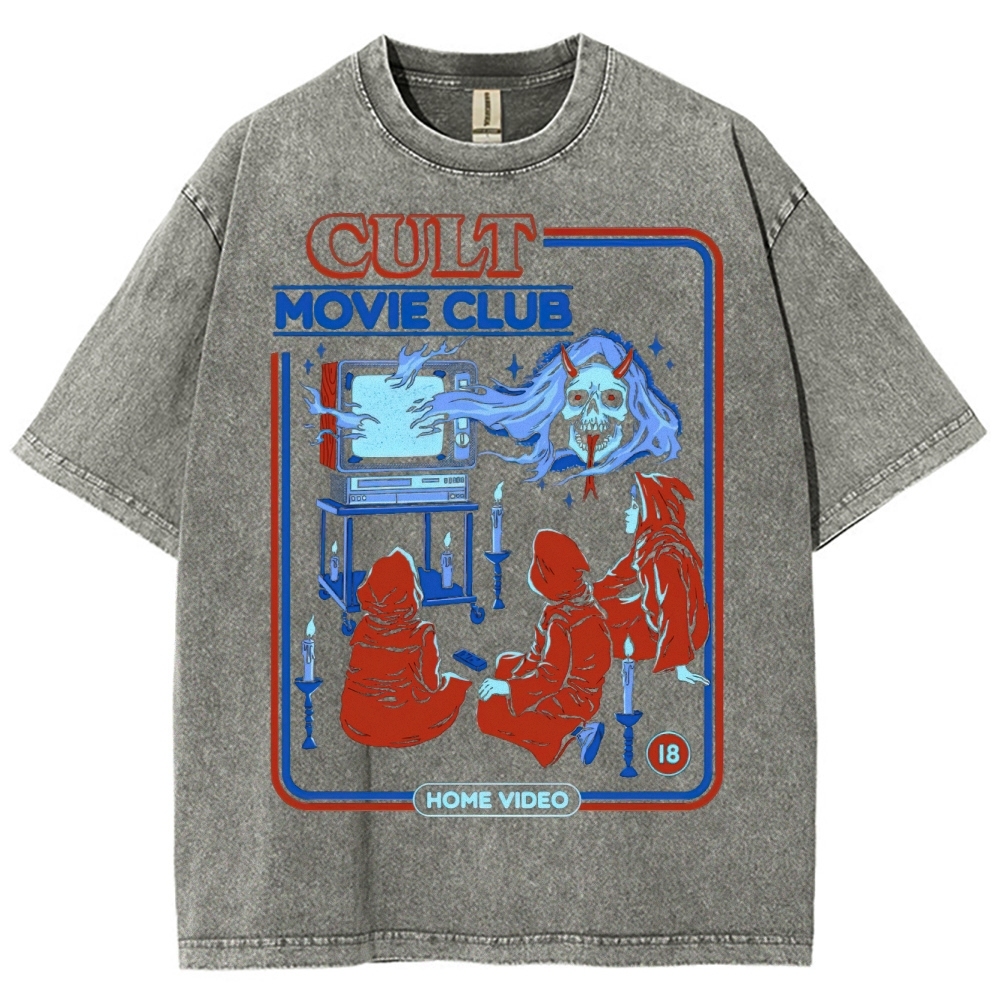 Cult Movie Club Horror Washed T-Shirt