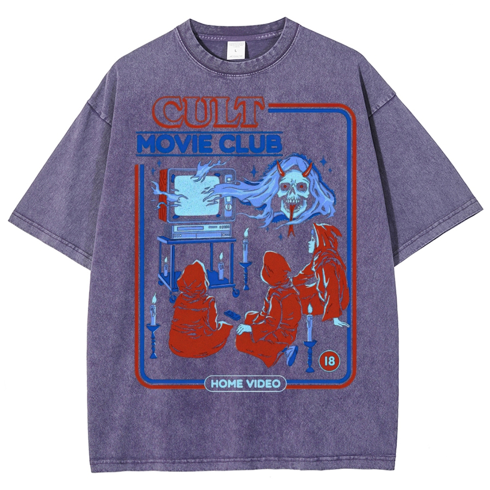 Cult Movie Club Horror Washed T-Shirt
