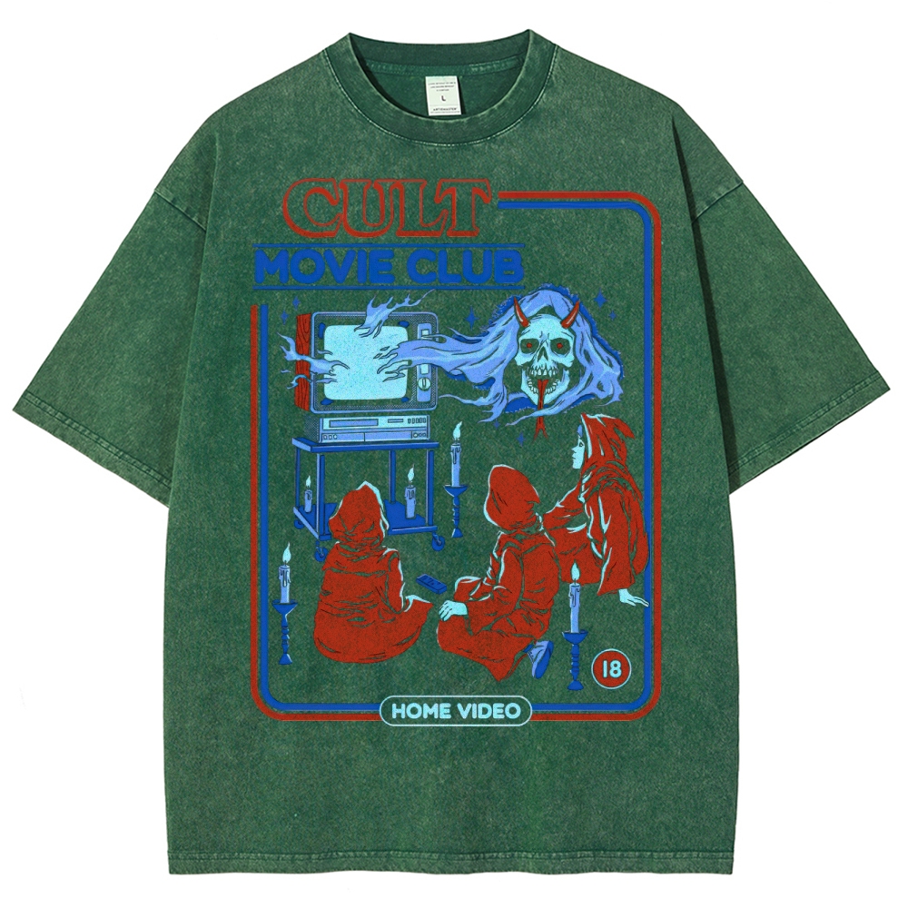 Cult Movie Club Horror Washed T-Shirt