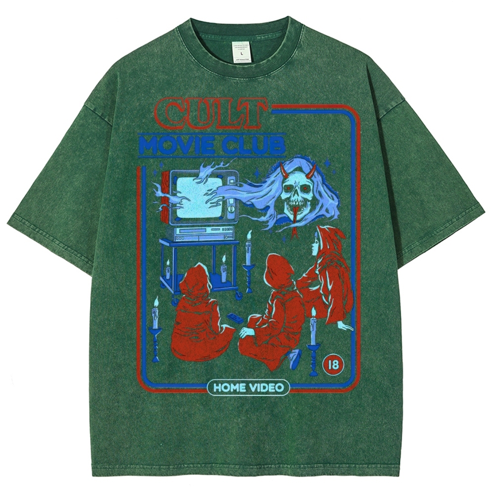 Cult Movie Club Horror Washed T-Shirt