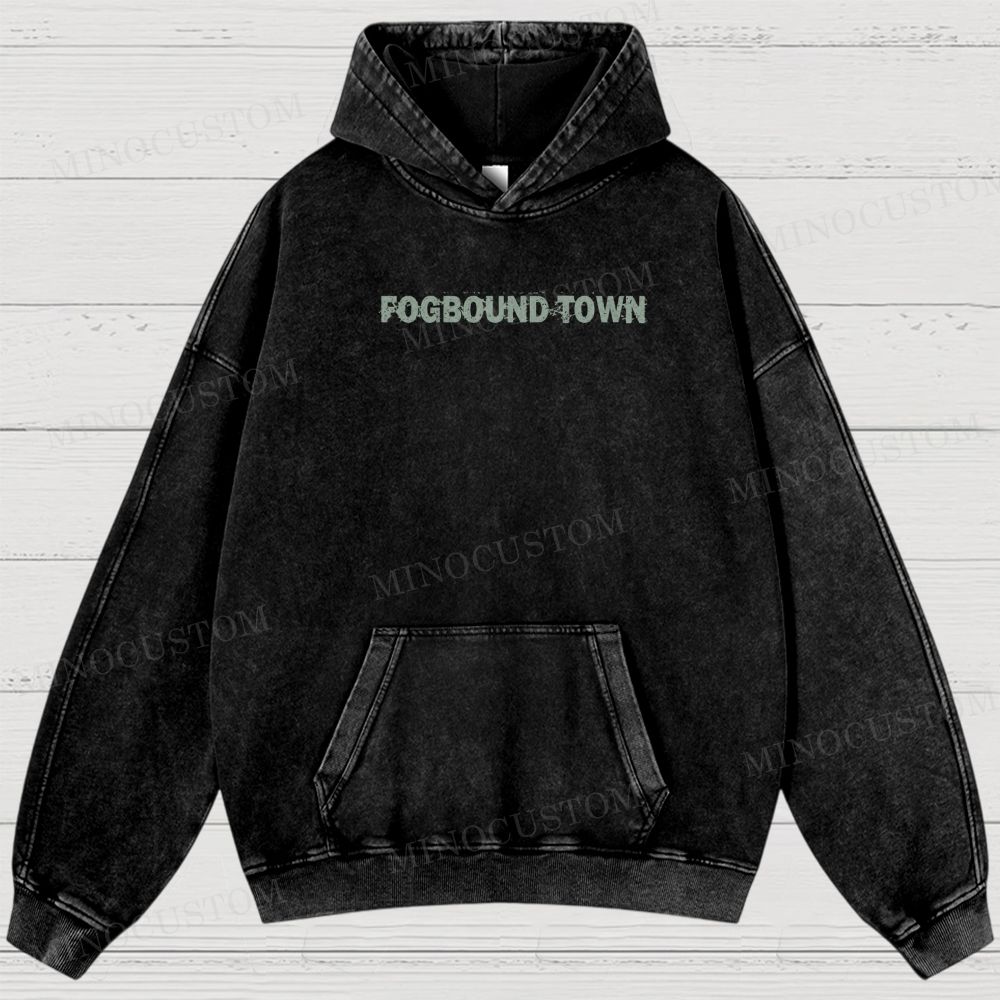 Fogbound Town Washed Hoodies 