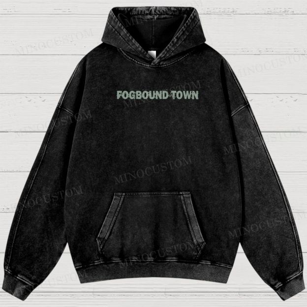 Fogbound Town Washed Hoodies 