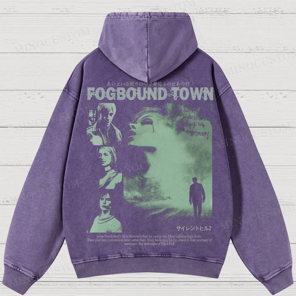 Fogbound Town Washed Hoodies 