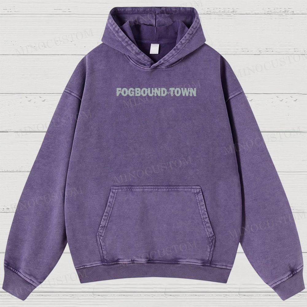 Fogbound Town Washed Hoodies 