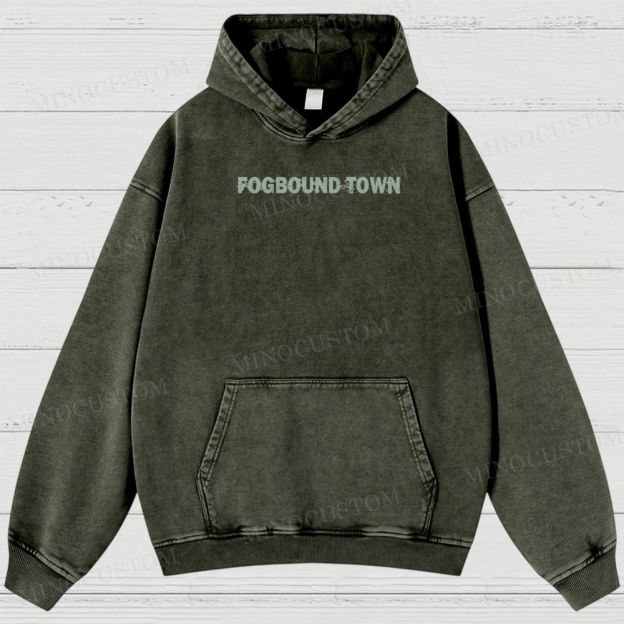 Fogbound Town Washed Hoodies 