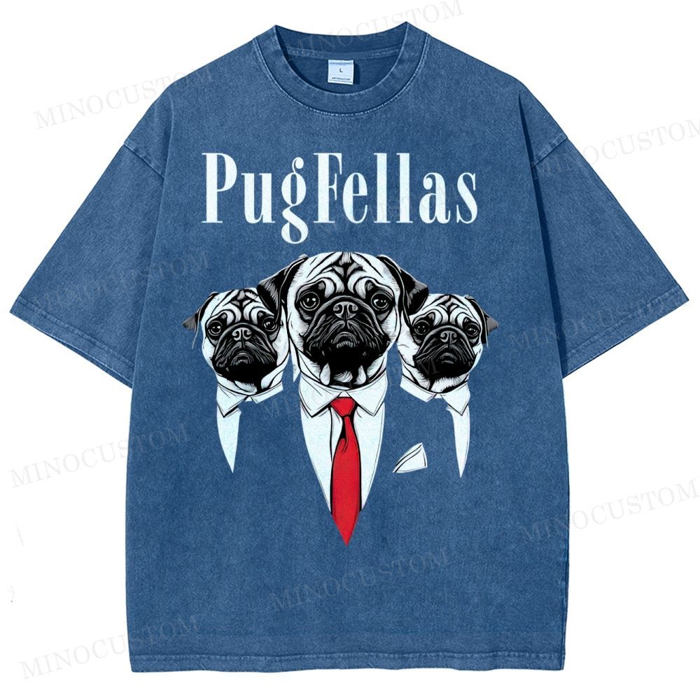 Pugfellas Washed T-Shirt