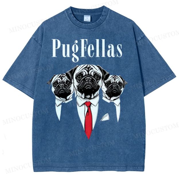 Pugfellas Washed T-Shirt
