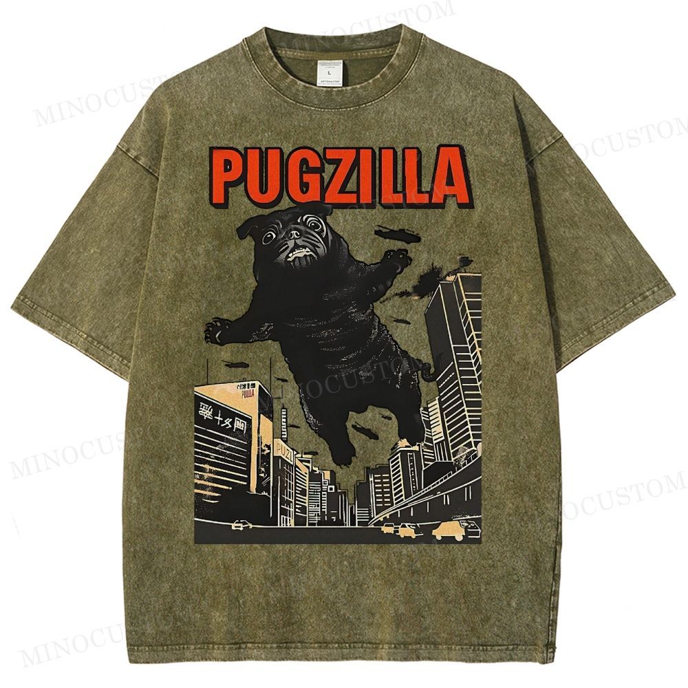 Pugzilla Washed T-Shirt 