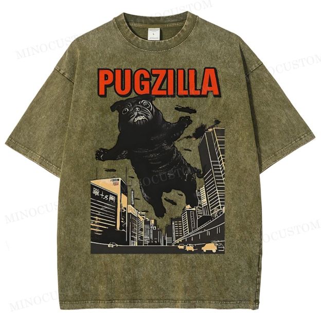 Pugzilla Washed T-Shirt 