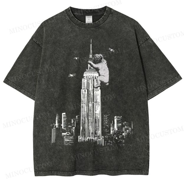 Pug Kong Washed T-Shirt 