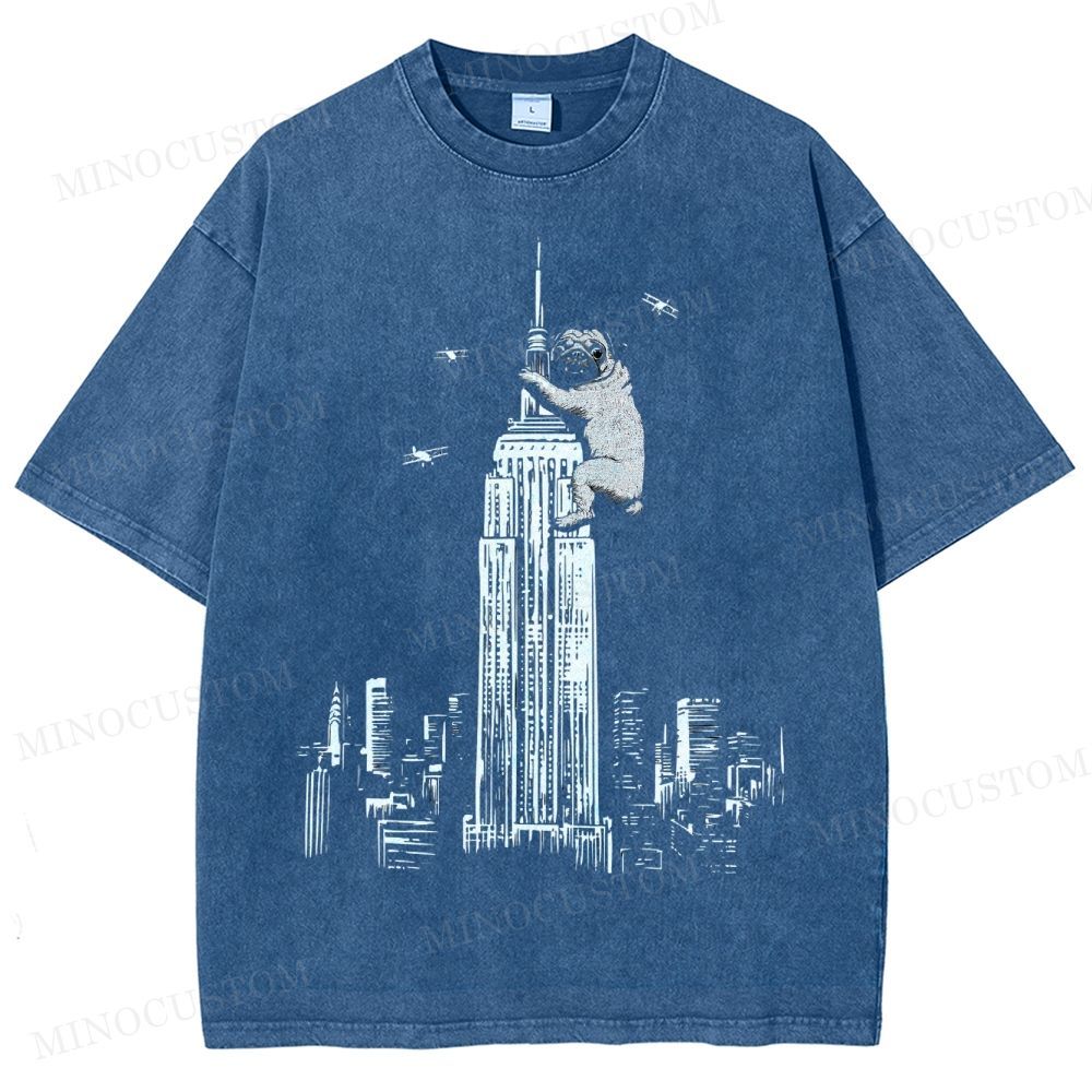 Pug Kong Washed T-Shirt 
