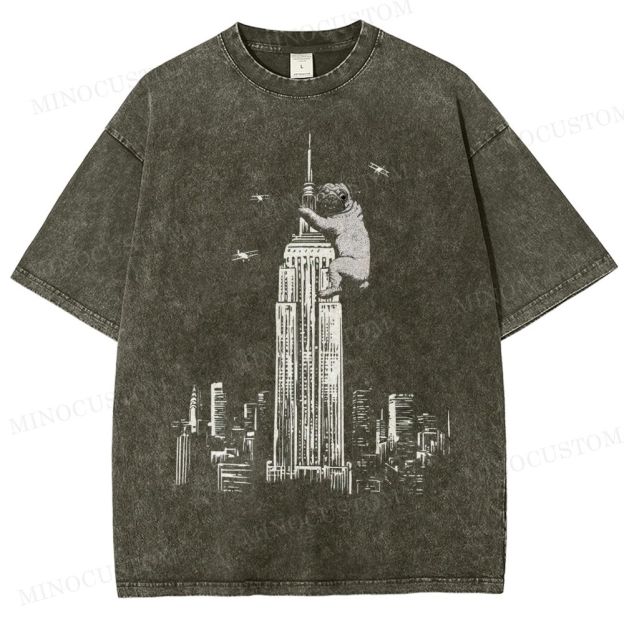 Pug Kong Washed T-Shirt 
