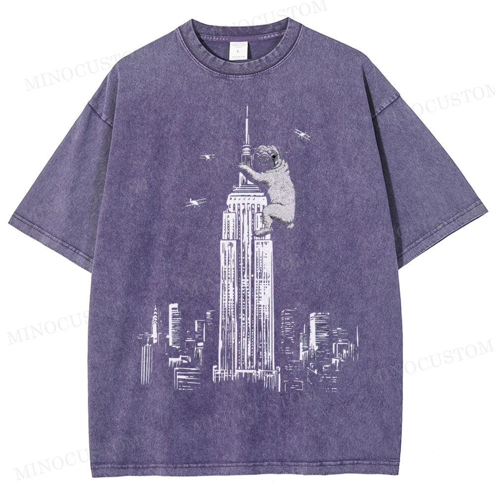 Pug Kong Washed T-Shirt 