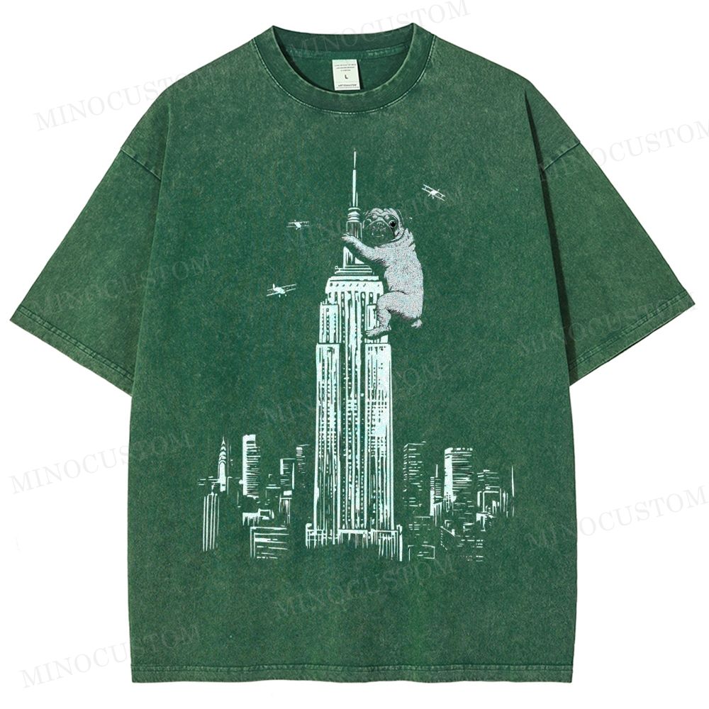 Pug Kong Washed T-Shirt 