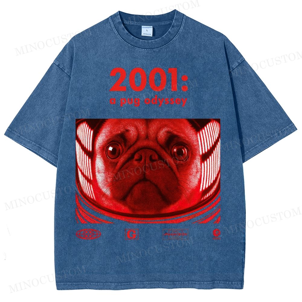 2001 A Pug Odyssey II Washed T-Shirt 