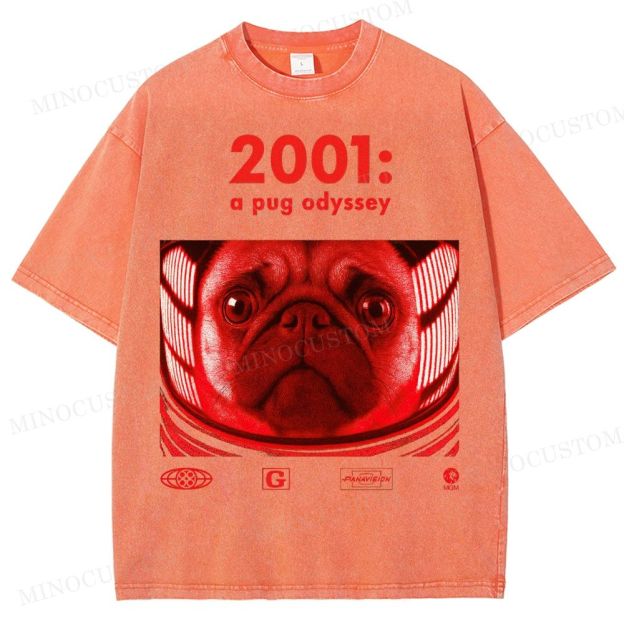2001 A Pug Odyssey II Washed T-Shirt 