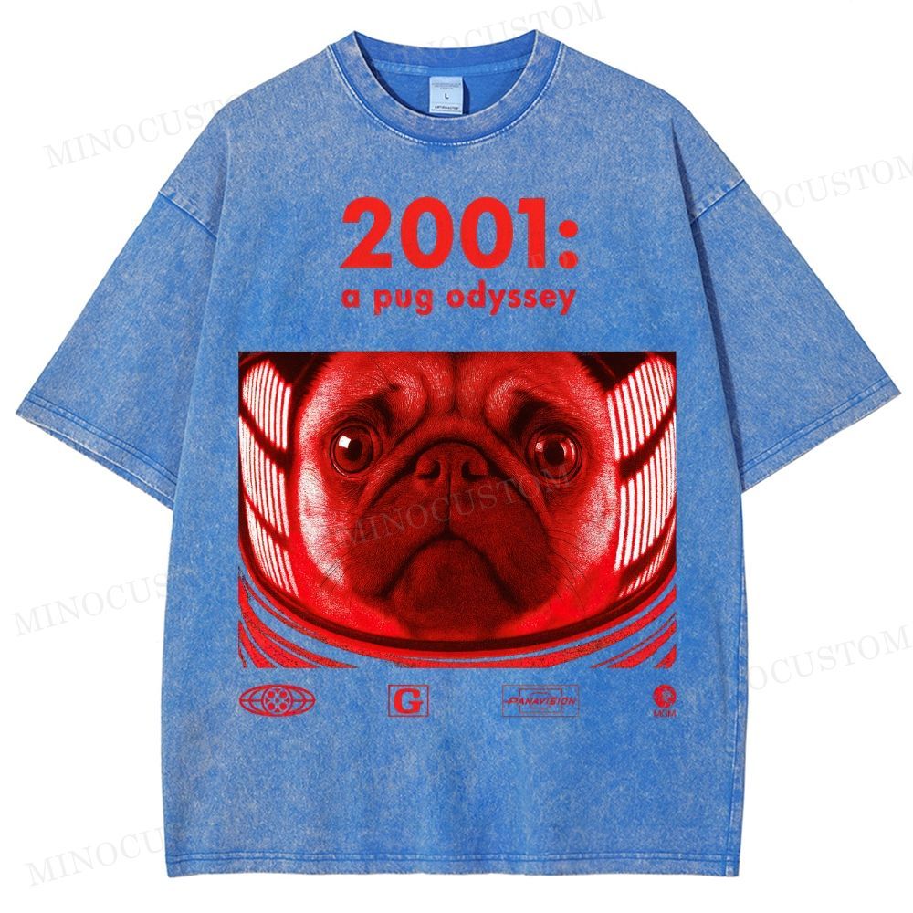 2001 A Pug Odyssey II Washed T-Shirt 
