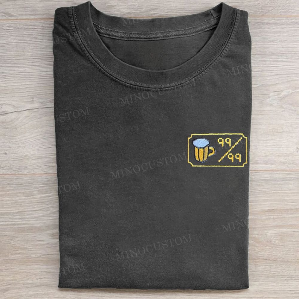 Pixel Beer Badge Washed Tee 