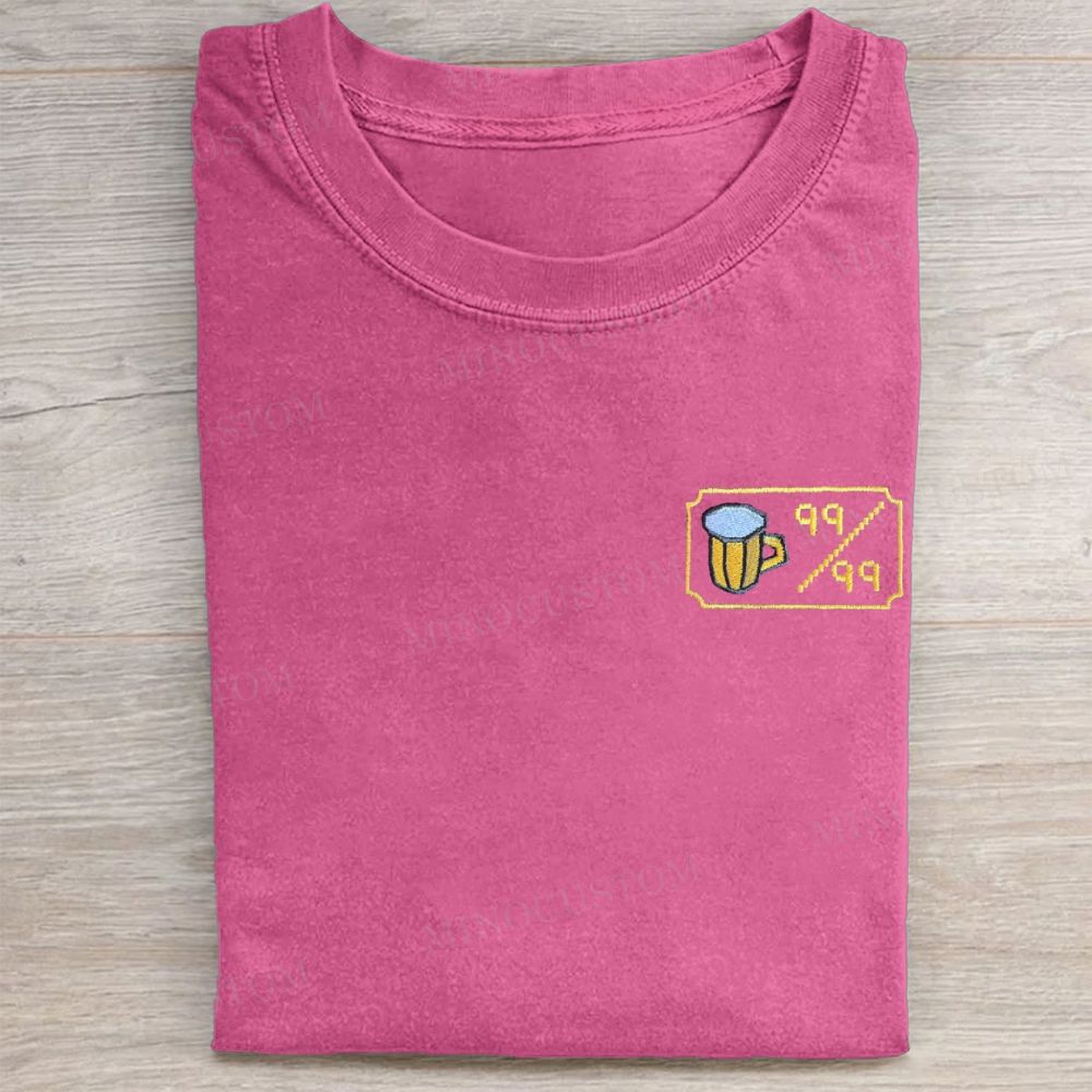 Pixel Beer Badge Washed Tee 