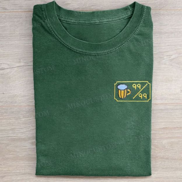 Pixel Beer Badge Washed Tee 