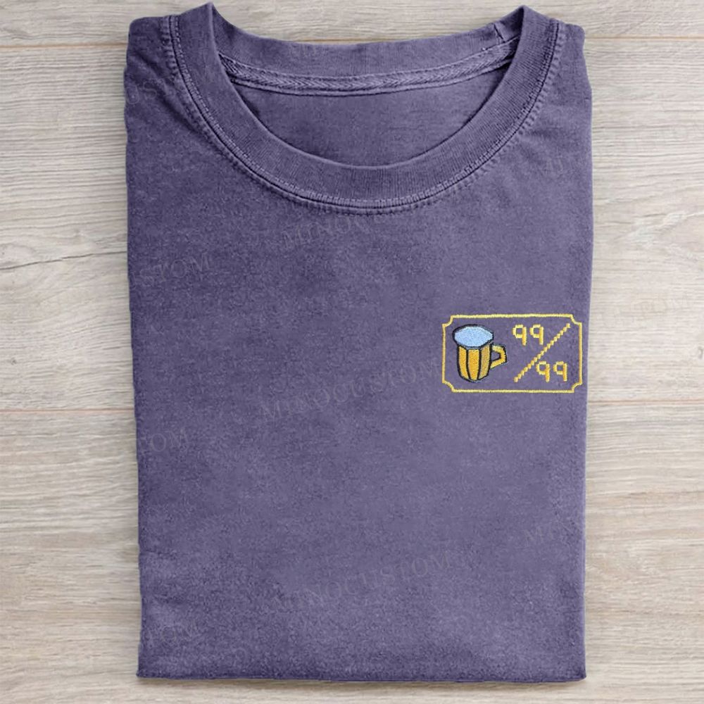 Pixel Beer Badge Washed Tee 