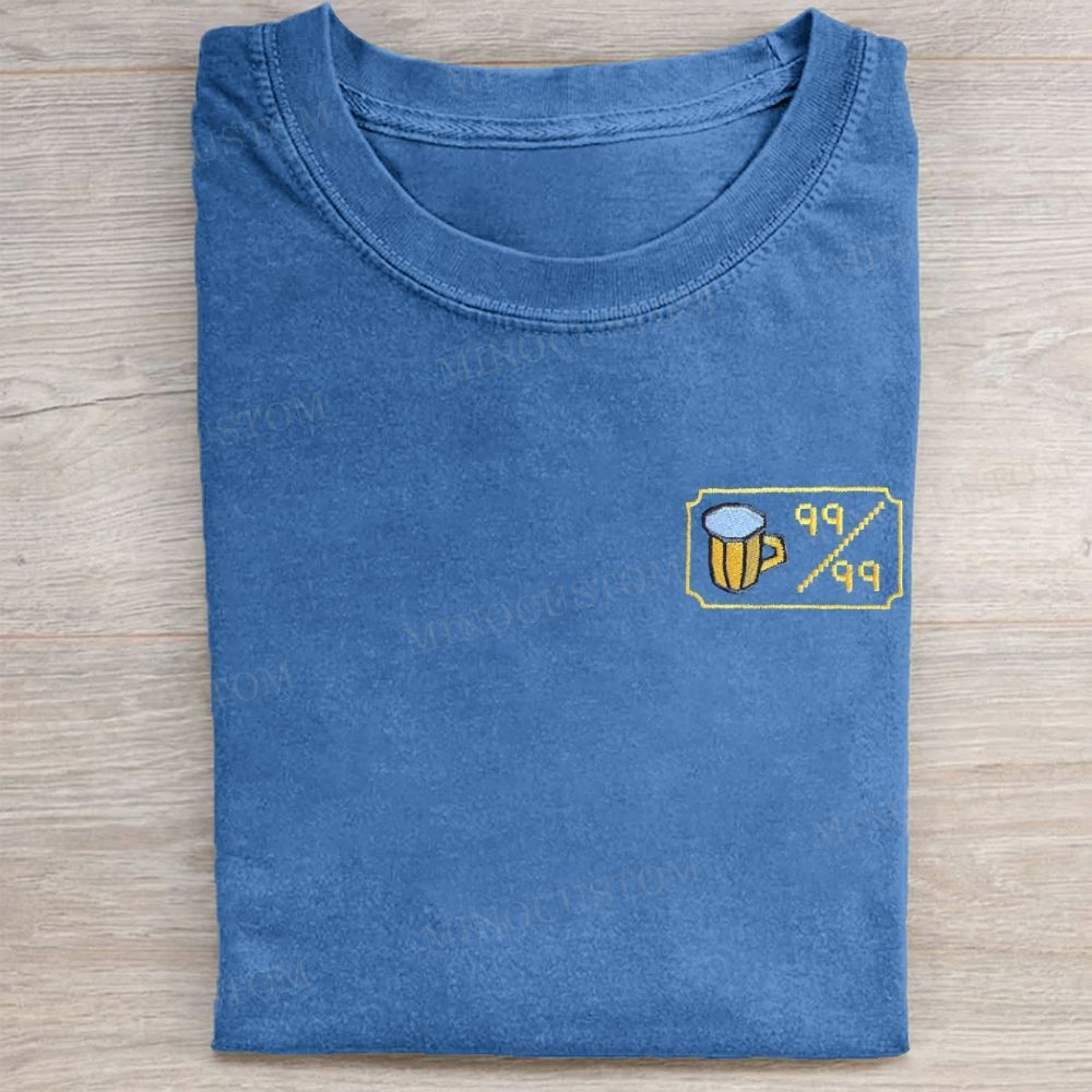Pixel Beer Badge Washed Tee 