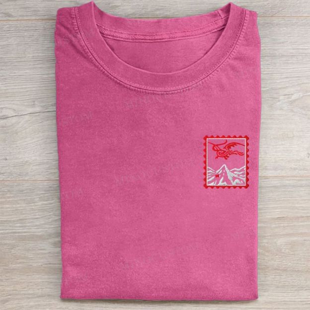 Vintage Embroidered Washed Tee 