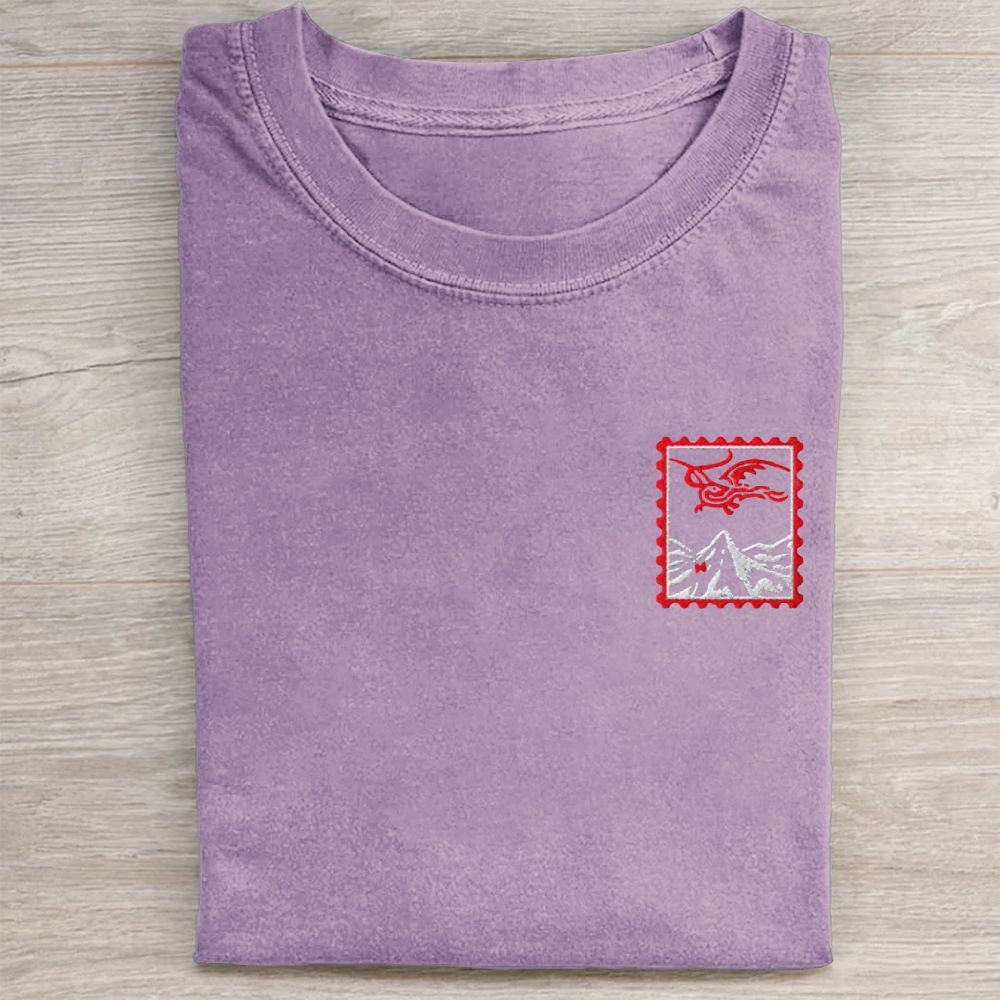 Vintage Embroidered Washed Tee 