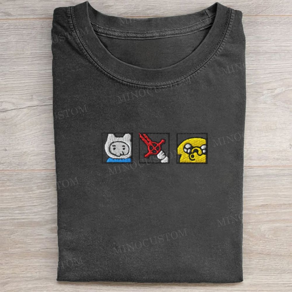 Embroidered Adventure Washed Tee 