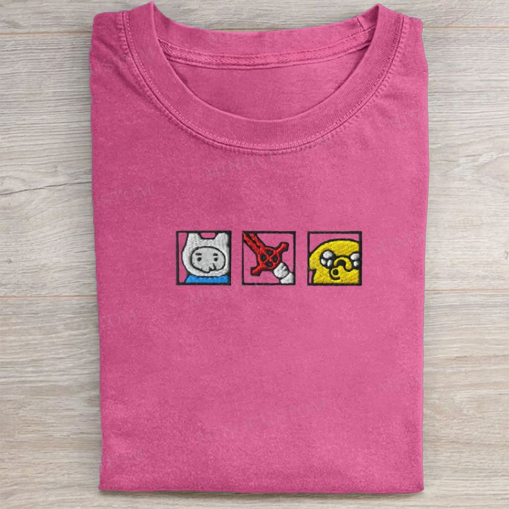 Embroidered Adventure Washed Tee 