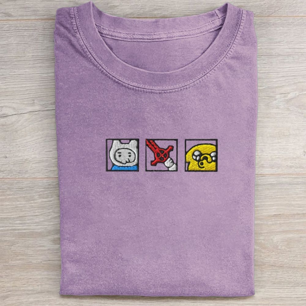 Embroidered Adventure Washed Tee 