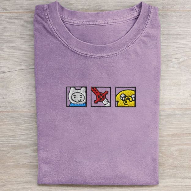 Embroidered Adventure Washed Tee 