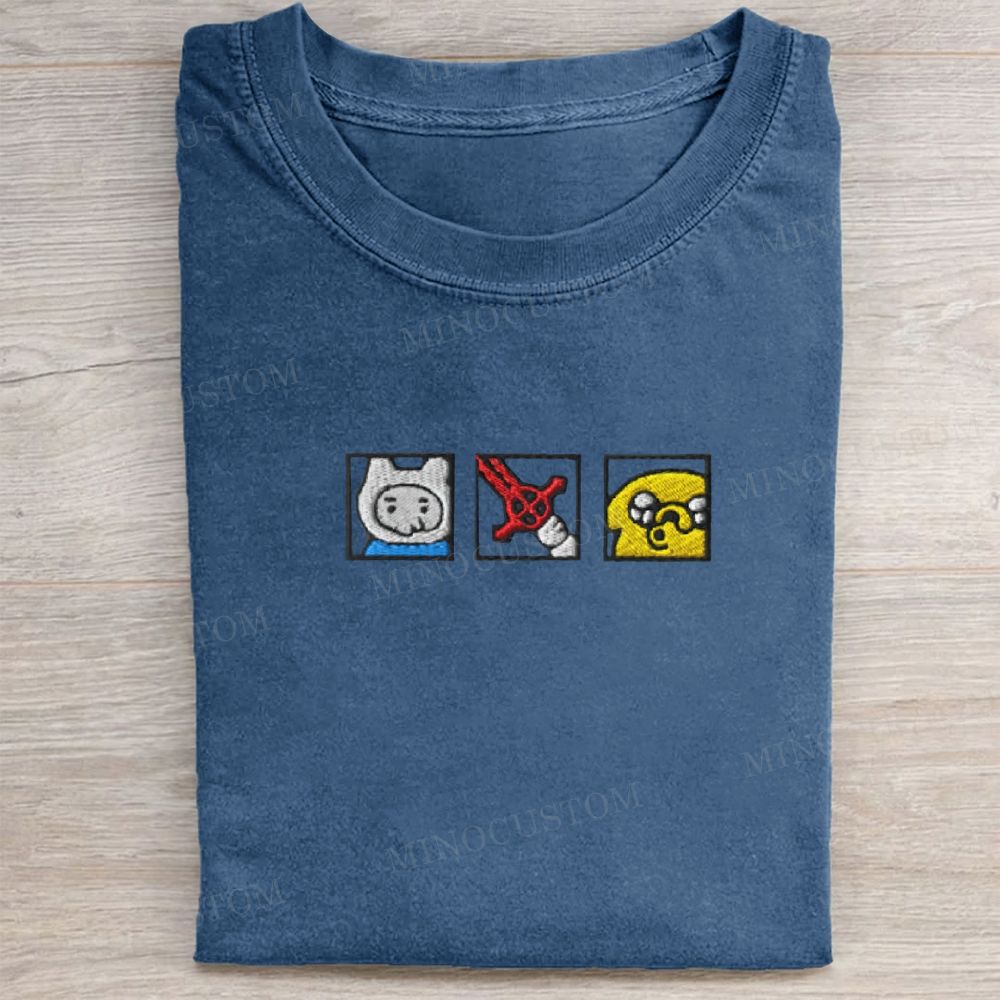 Embroidered Adventure Washed Tee 