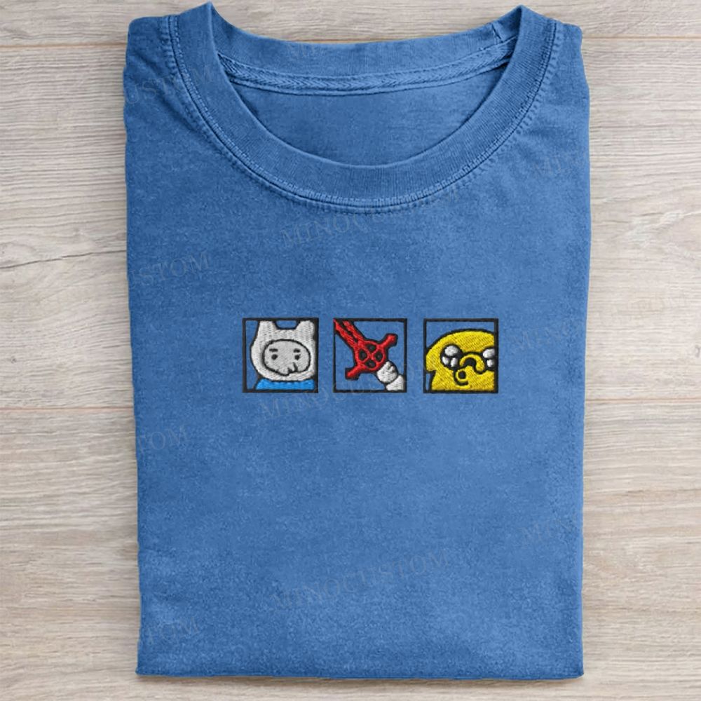 Embroidered Adventure Washed Tee 