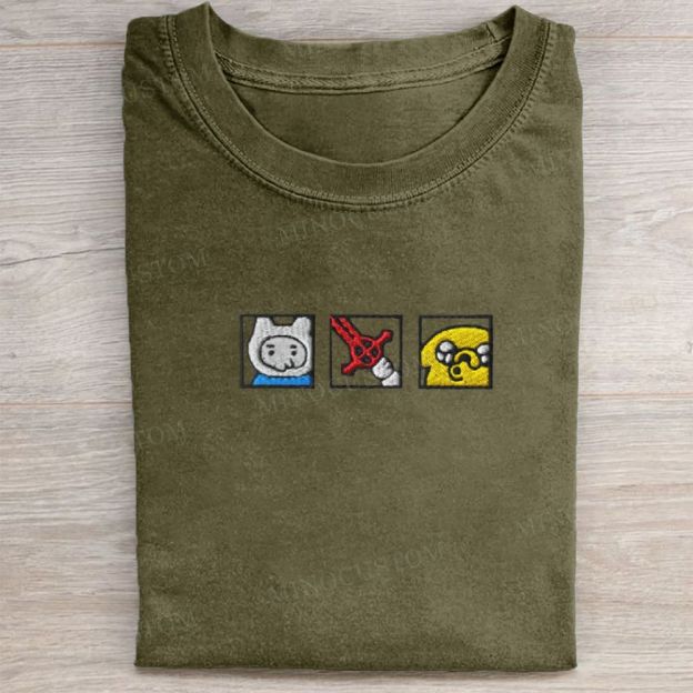 Embroidered Adventure Washed Tee 