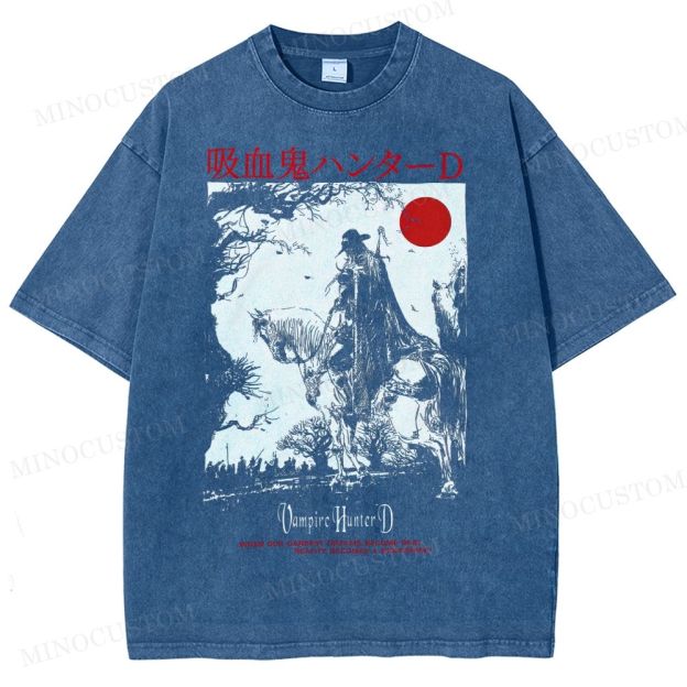 Red Sun Dark Fantasy Washed T-Shirt 